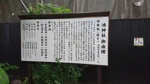 鴻神社の歴史