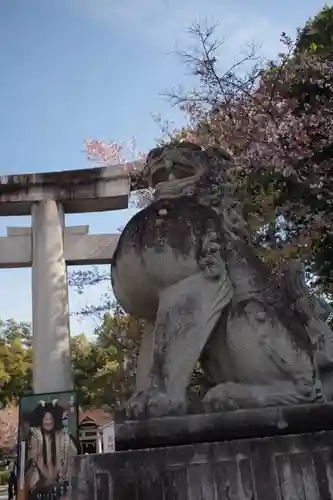 武田神社の狛犬