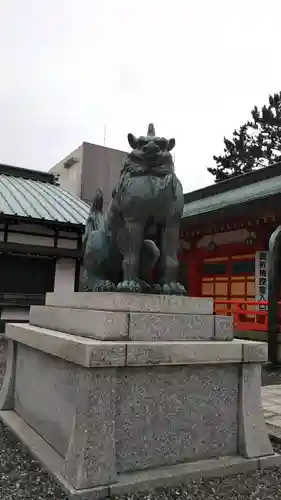 五社神社　諏訪神社の狛犬