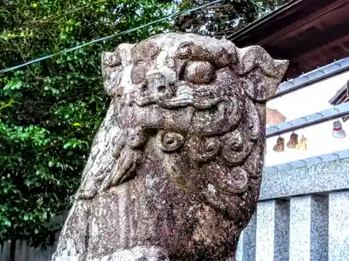 村國真墨田神社の狛犬