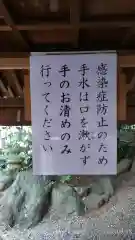 川越氷川神社の手水