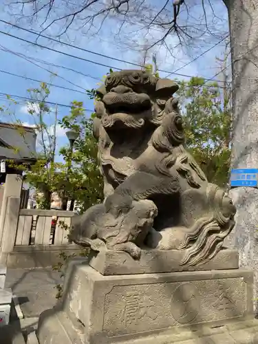 溝口神社の狛犬