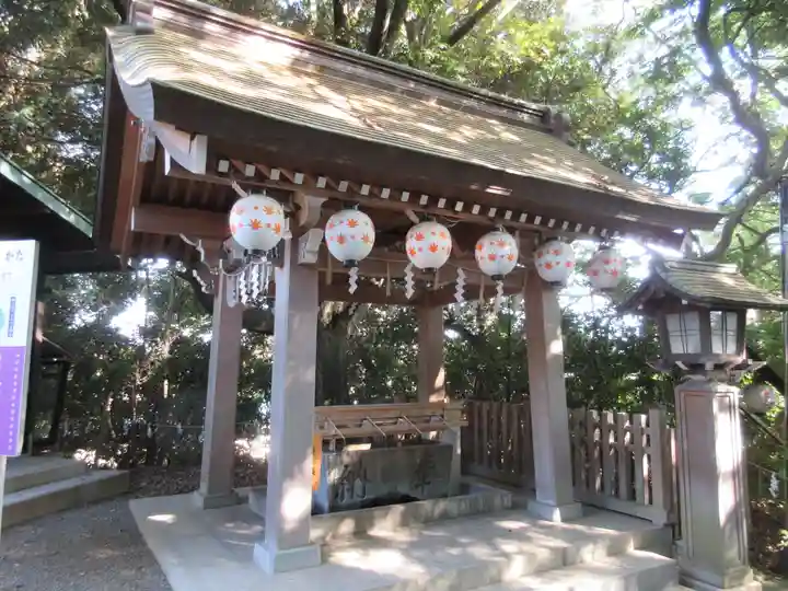 検見川神社の手水舎