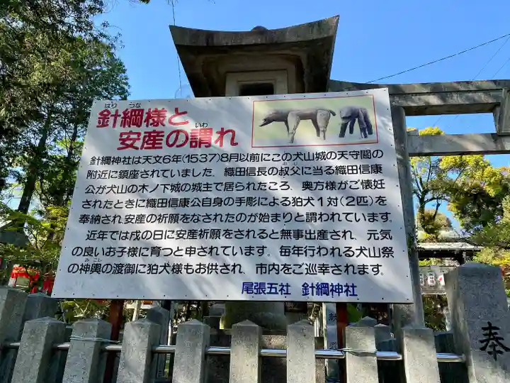 針綱神社の歴史