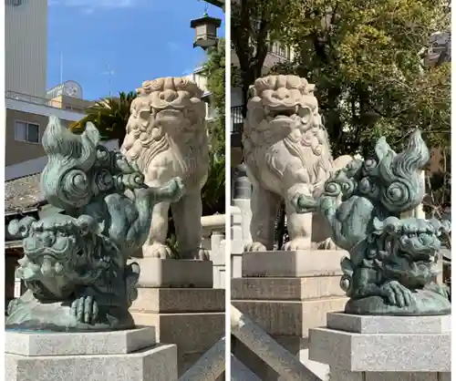 難波八阪神社の狛犬