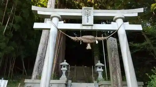 帳附神社の鳥居