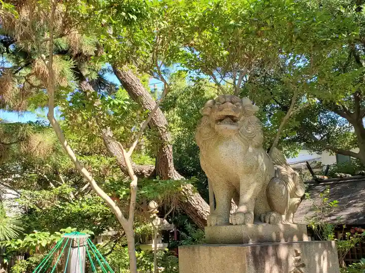 東明八幡神社の狛犬