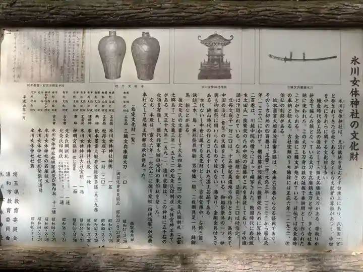 氷川女體神社の歴史