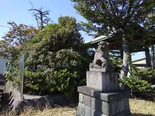 柄沢神社の狛犬