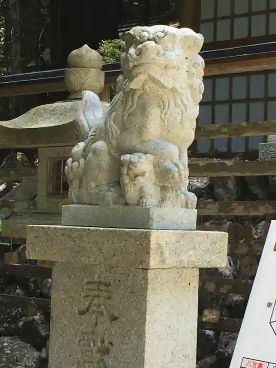 川上山若宮八幡宮の狛犬