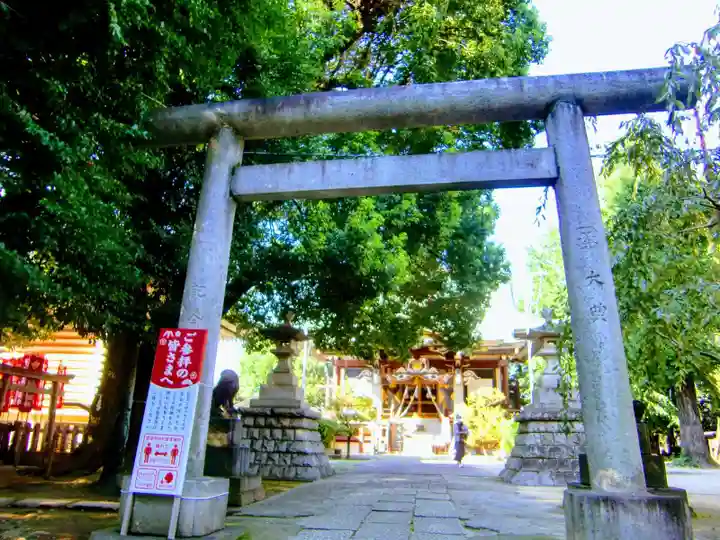 諏訪神社の鳥居