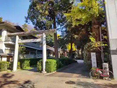 中野氷川神社の鳥居