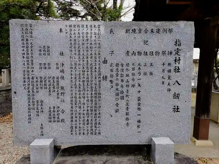 八劔神社(巨海町)の歴史