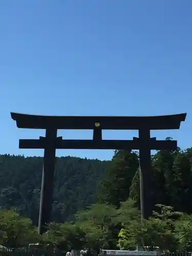 大斎原（熊野本宮大社旧社地）の鳥居