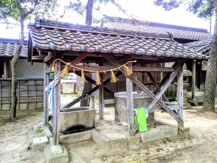 白山社(久沓白山社)の手水舎