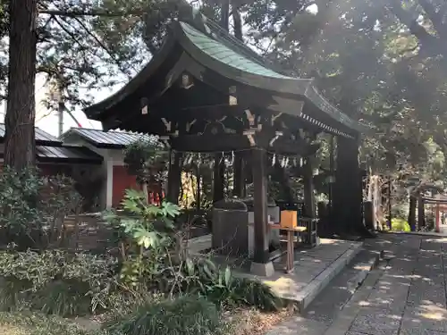 自由が丘熊野神社の手水舎