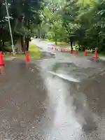 上川神社の庭園