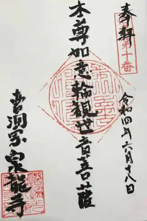 直書きしていただきました。納経料は300円でした🙏