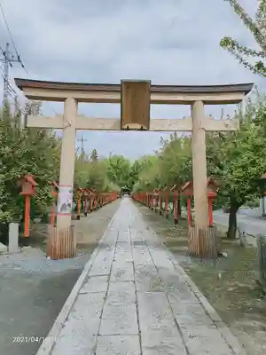 朝日森天満宮の鳥居