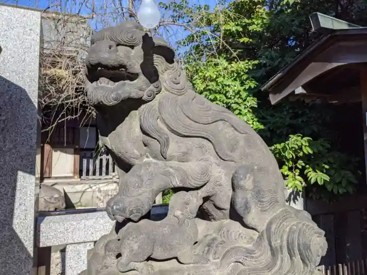 牛天神北野神社の狛犬