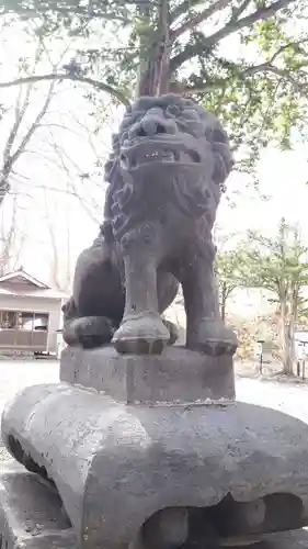 義經神社の狛犬