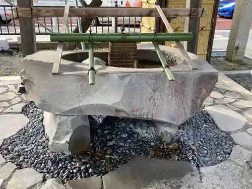 白旗神社の手水舎