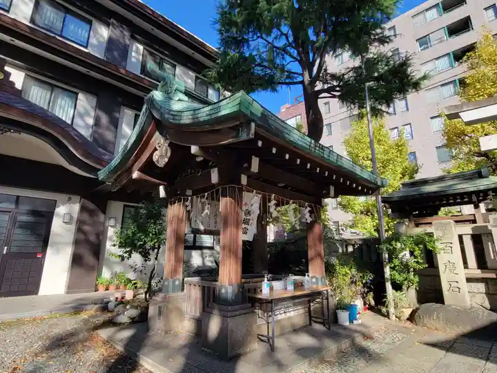 鐵砲洲稲荷神社の手水舎