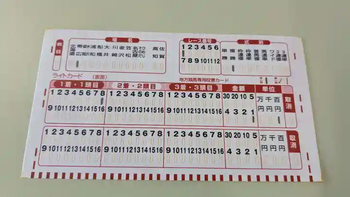 十勝輓馬神社の授与品その他