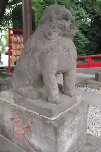 鎮守氷川神社の狛犬