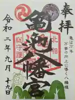 亀ケ池八幡宮の御朱印