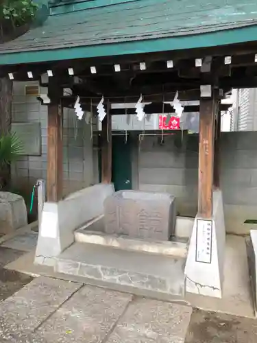 穏田神社の手水舎