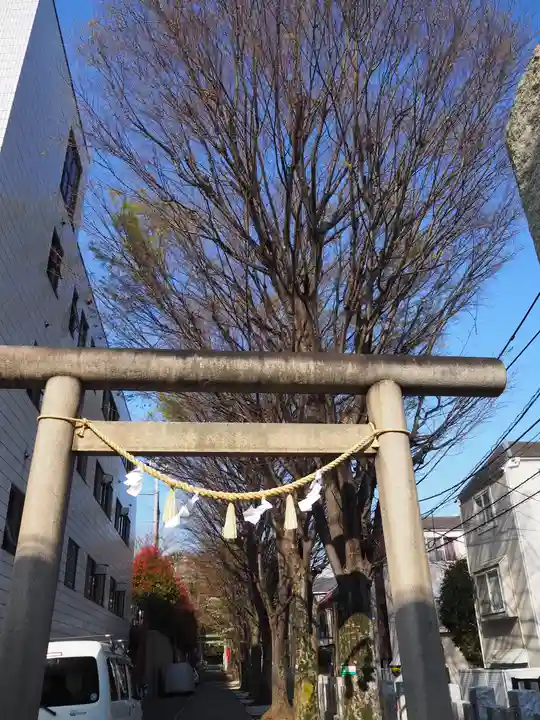 下神明天祖神社の鳥居