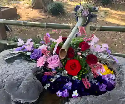 馬場氷川神社の手水舎