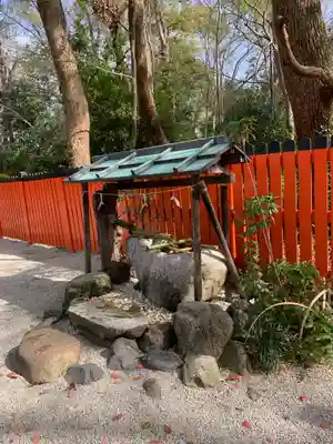河合神社(鴨川合坐小社宅神社)の手水舎