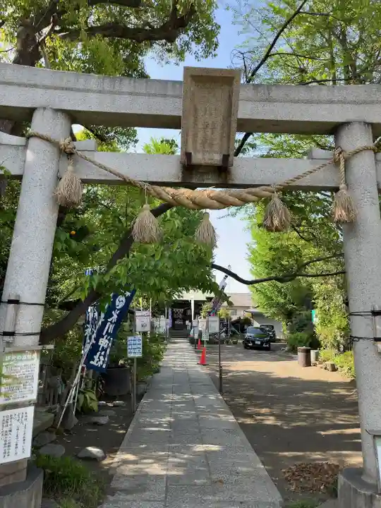 江北氷川神社の鳥居