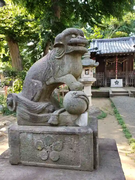 打越天神北野神社の狛犬