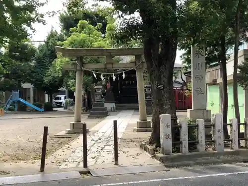 矢口氷川神社の鳥居