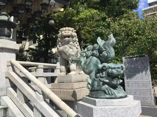 難波八阪神社の狛犬