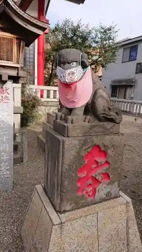 元郷氷川神社の狛犬