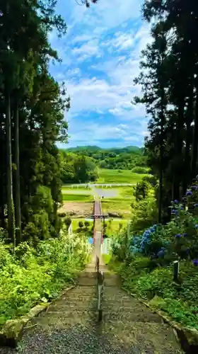 坪沼八幡神社の景色