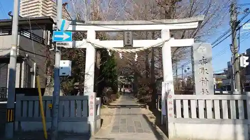 越谷香取神社の鳥居