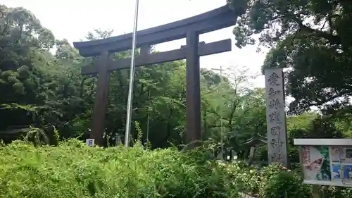 愛知縣護國神社の鳥居