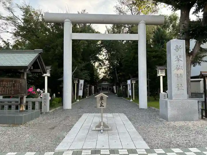 新琴似神社の鳥居