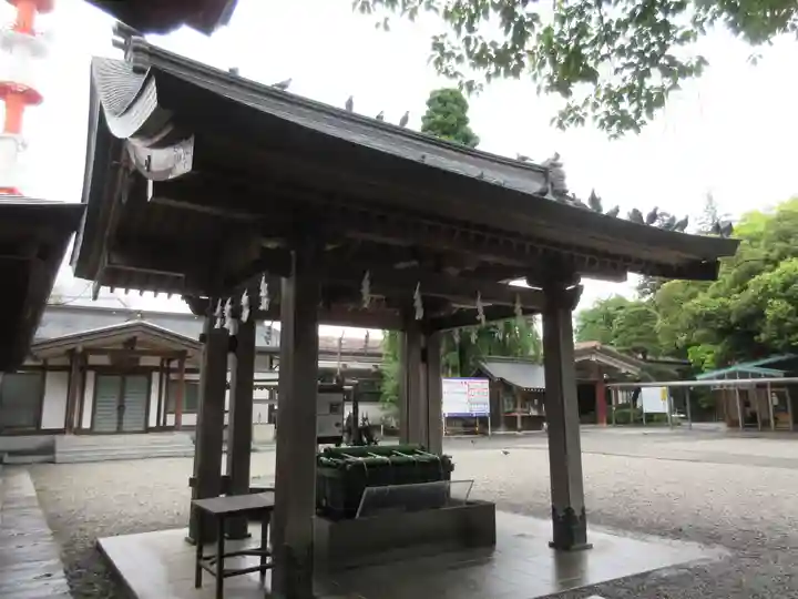 宇都宮二荒山神社の手水舎