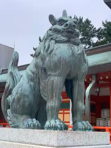 五社神社　諏訪神社の狛犬