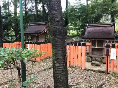 大田神社(賀茂別雷神社境外摂社)の末社・摂社