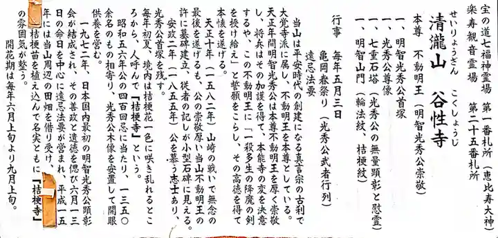 谷性寺の御朱印