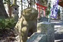 阿久津「田村神社」（郡山市阿久津町）旧社名：伊豆箱根三嶋三社の狛犬