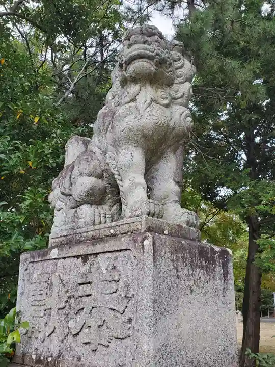 引馬神社の狛犬