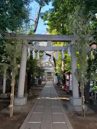 神明氷川神社の鳥居